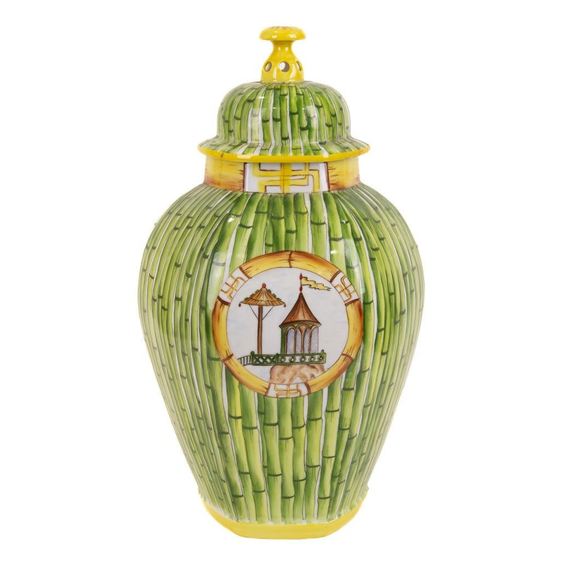Pair of Limoges Porcelain Ginger Jars