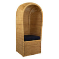 Vintage Rattan Hooded Chair