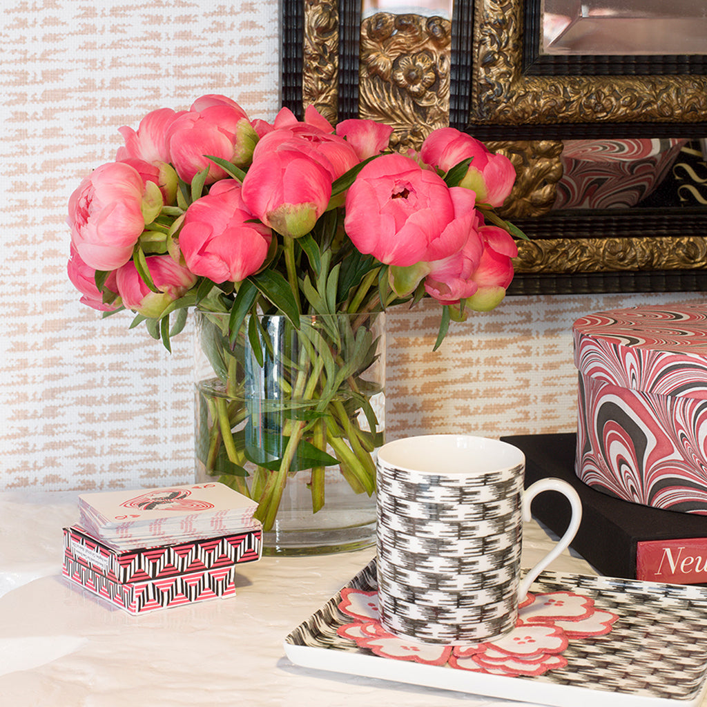 Cestino Porcelain - Nero