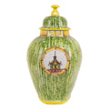 Pair of Limoges Porcelain Ginger Jars