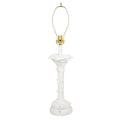 Pair of White Plaster Palm Shaped Table Lamps