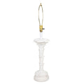 Pair of White Plaster Palm Shaped Table Lamps