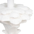 Pair of White Plaster Palm Shaped Table Lamps