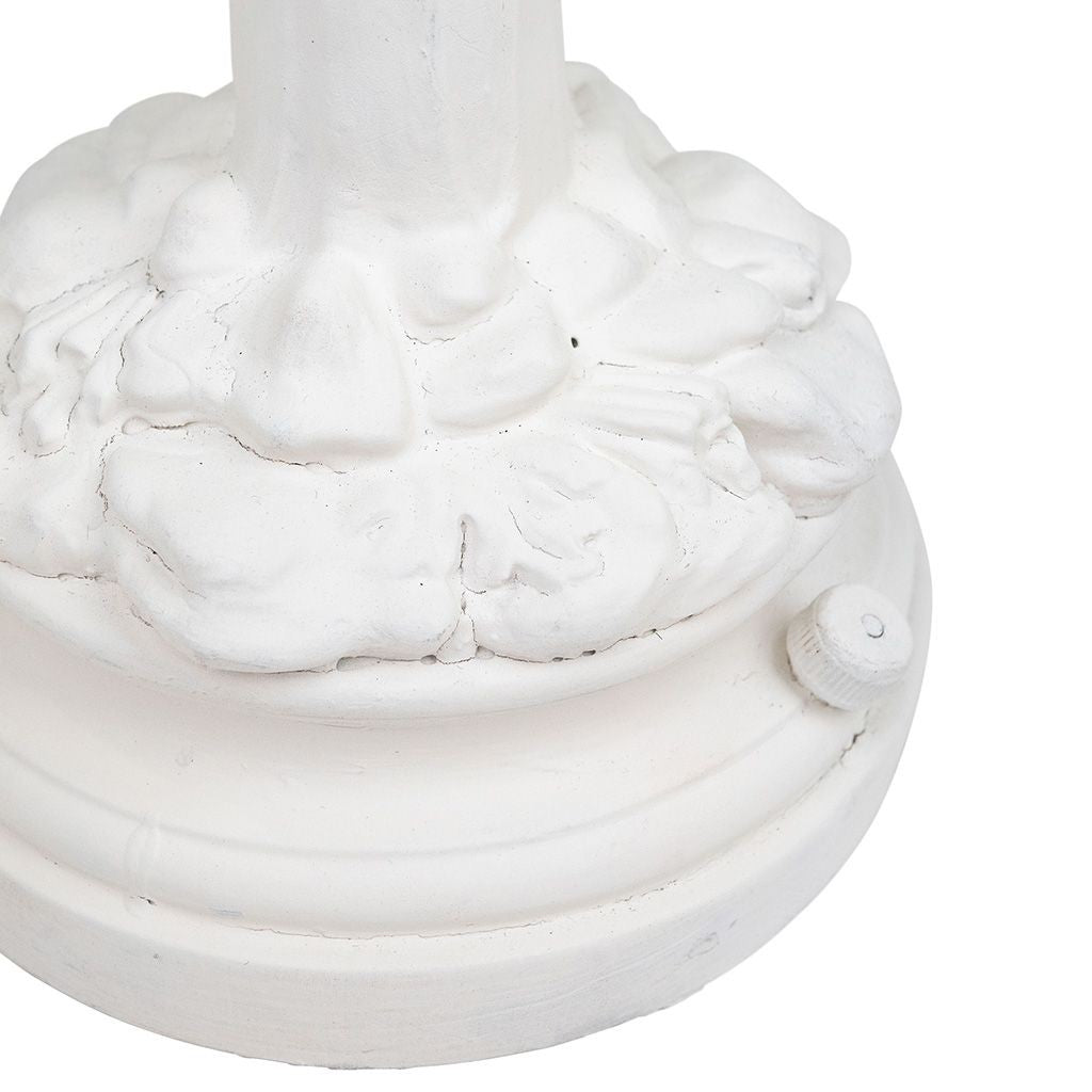 Pair of White Plaster Palm Shaped Table Lamps