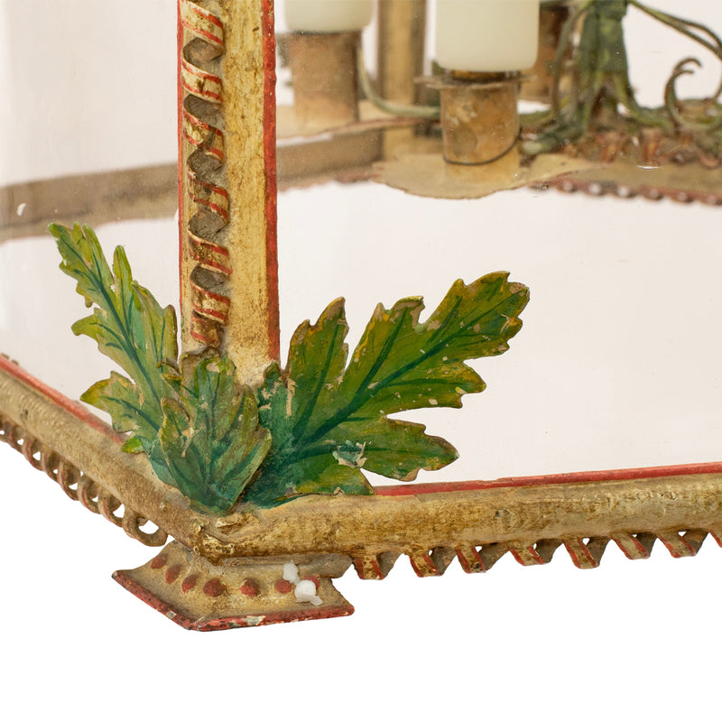 A Louis XV-Style Lantern with Floral Details by Maison Jansen