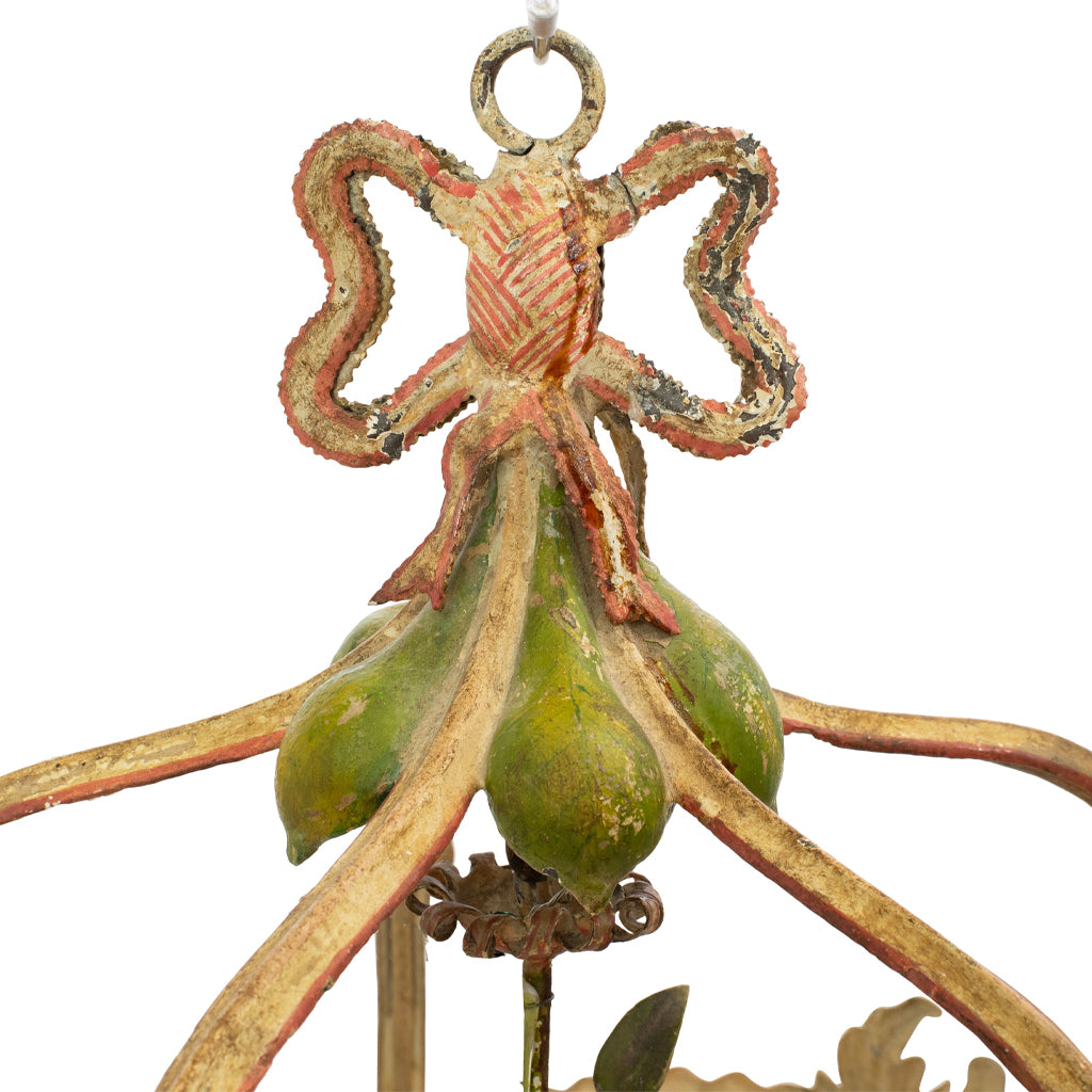 A Louis XV-Style Lantern with Floral Details by Maison Jansen