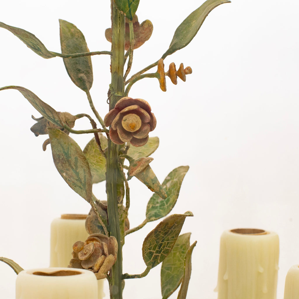A Louis XV-Style Lantern with Floral Details by Maison Jansen