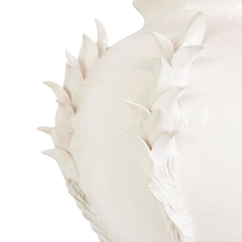 Vintage White Faience Fountain by Jean Roger