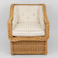 A Pair of Rattan Club Chairs in the Style of Michael Taylor