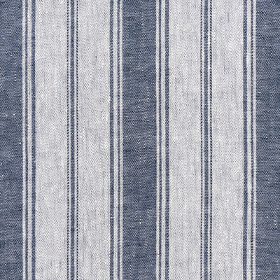 Lino Branca Stripe - Indigo (Memo)