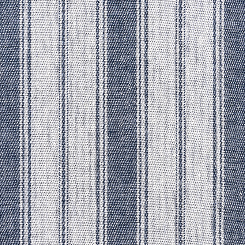 Lino Branca Stripe - Indigo (Memo)