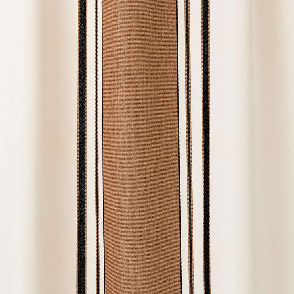 Giardino Branca Stripe Grande - Terracotta & Nero (Memo)