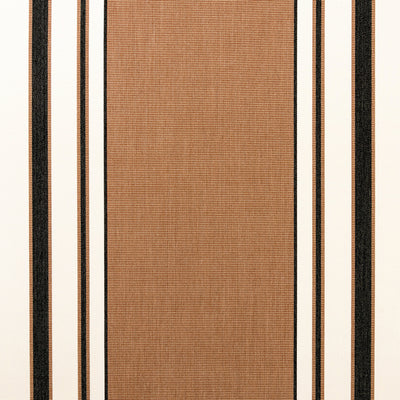 Giardino Branca Stripe Grande - Terracotta & Nero (Memo)