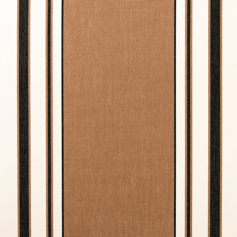 Giardino Branca Stripe Grande - Terracotta & Nero (Memo)