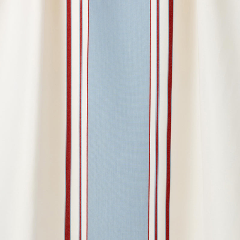Giardino Branca Stripe Grande - Sky & Branca Red (Memo)
