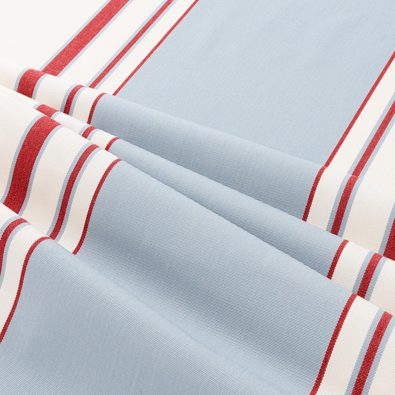 Giardino Branca Stripe Grande - Sky & Branca Red (Memo)