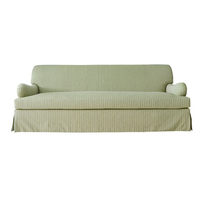 Lancaster Sofa in Mini Stripe in Celery