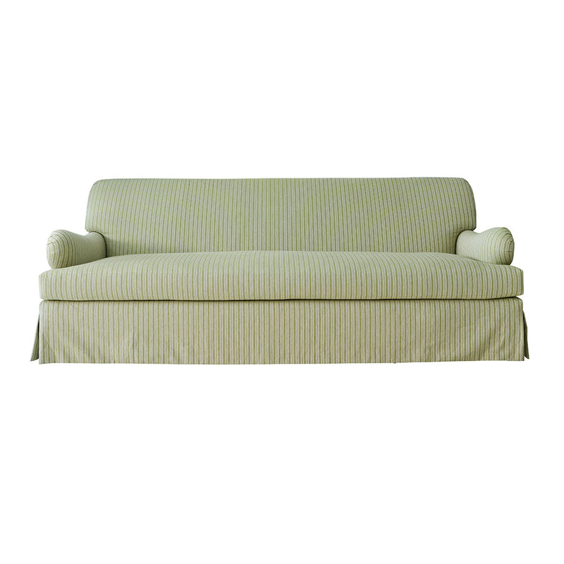 Lancaster Sofa in Mini Stripe in Celery
