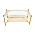 Brass End Table, in the style of Maison Jansen