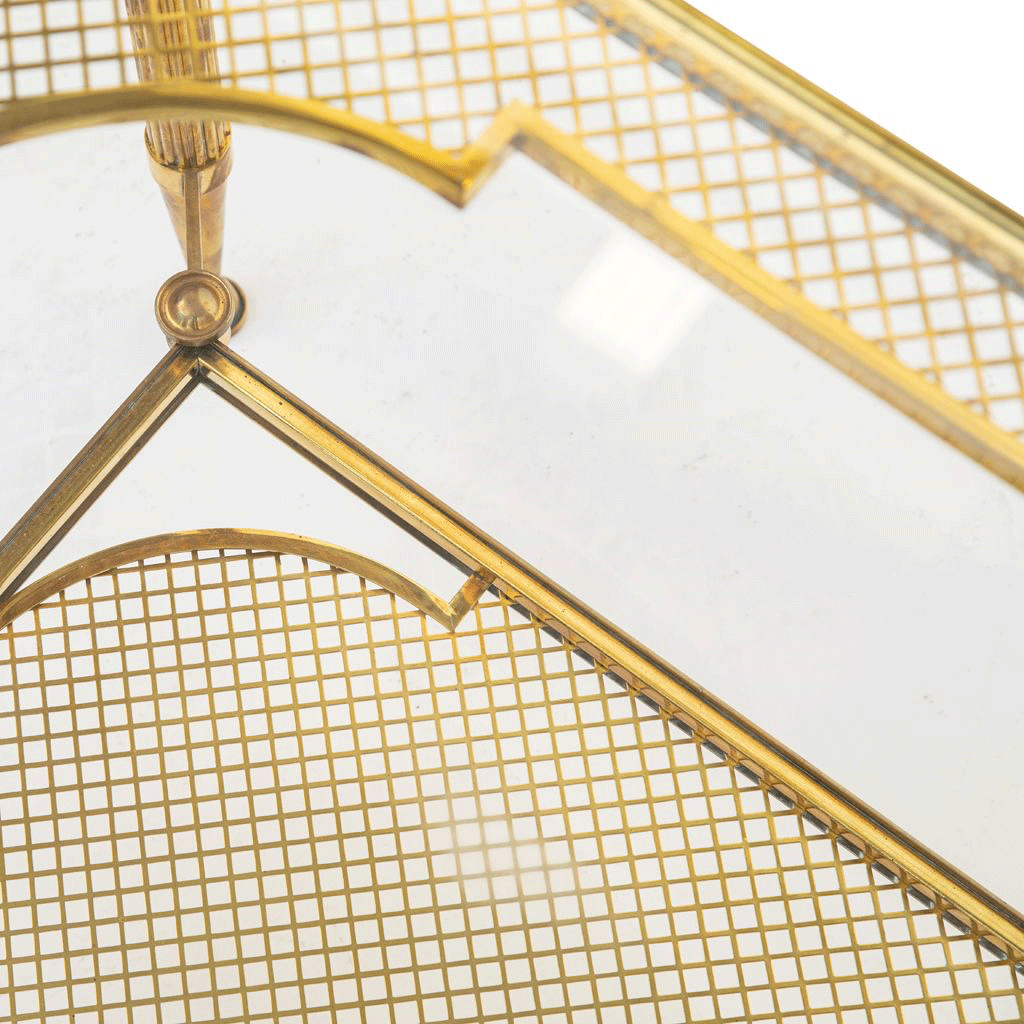 Brass End Table, in the style of Maison Jansen