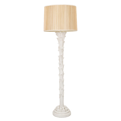 A Carved Plaster Floor Lamp in the Manner of Serge Roche