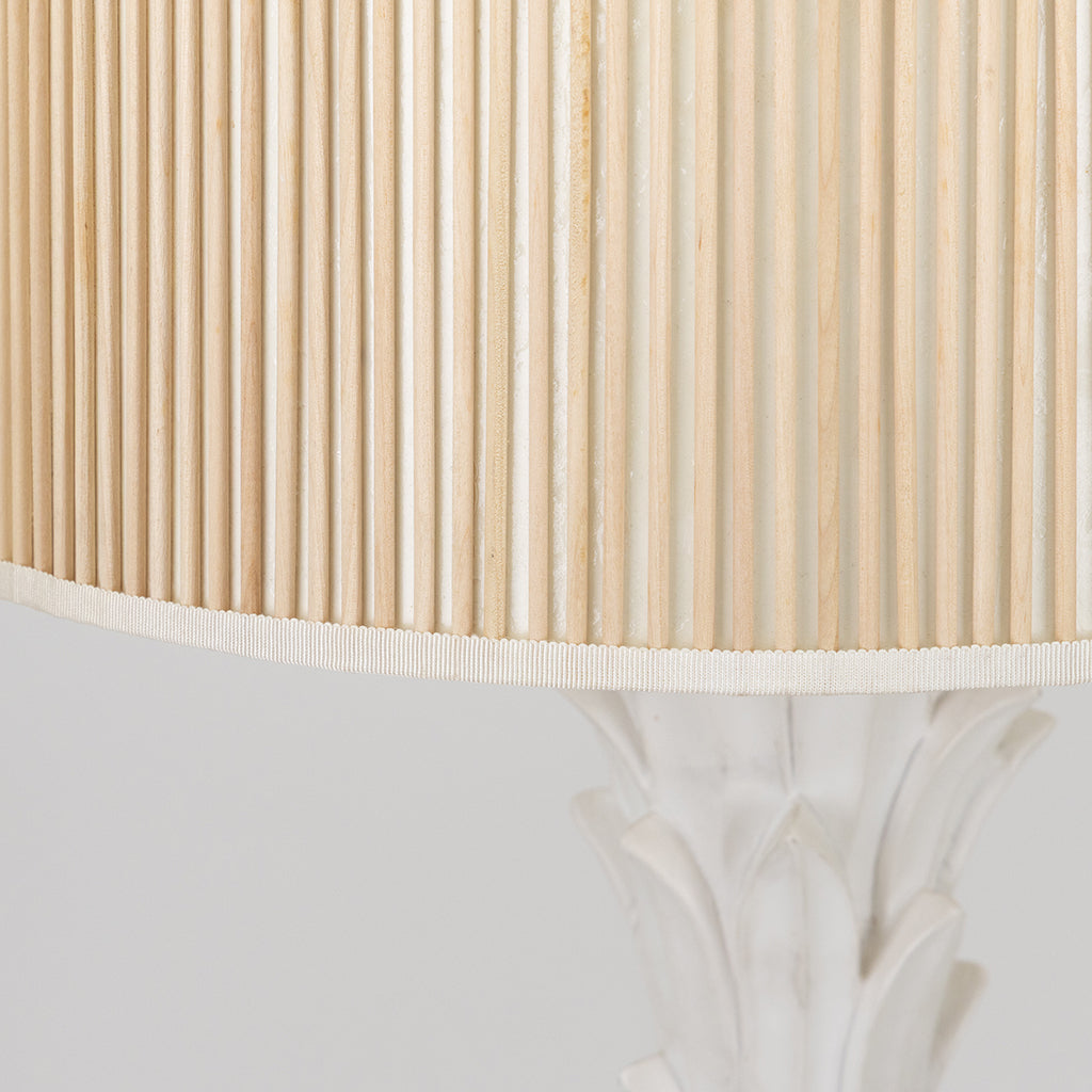 A Carved Plaster Floor Lamp in the Manner of Serge Roche