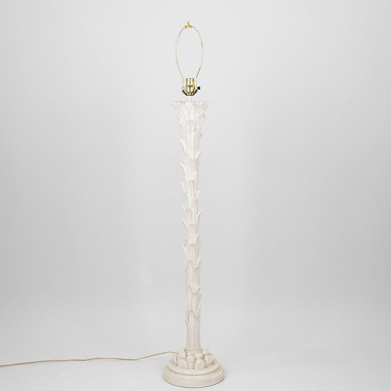 A Carved Plaster Floor Lamp in the Manner of Serge Roche