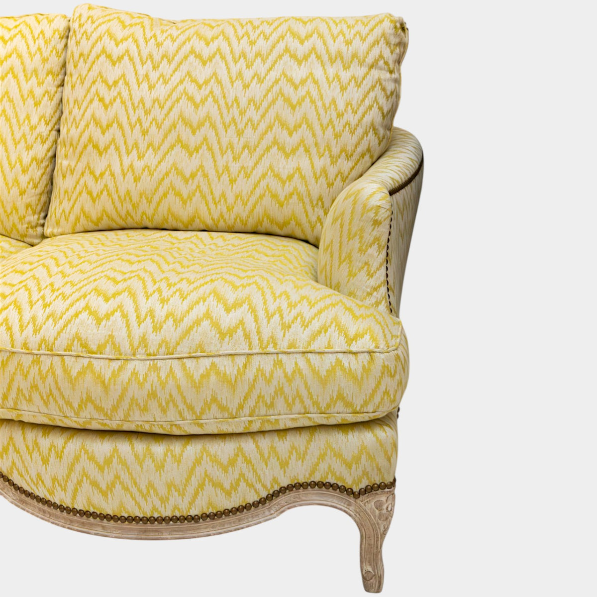 A Louis XV Style Cerused Oak Sofa attributed to Maison Jansen