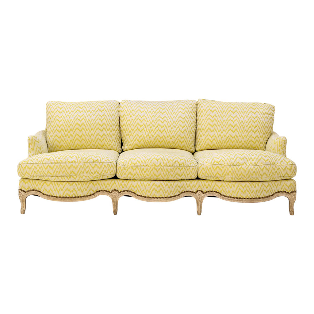 A Louis XV Style Cerused Oak Sofa attributed to Maison Jansen