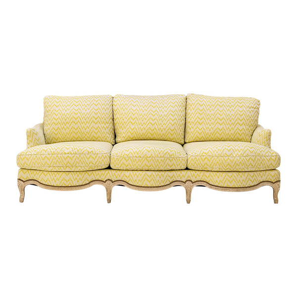 A Louis XV Style Cerused Oak Sofa attributed to Maison Jansen