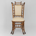 A Pair of Chinese Export Faux Bamboo Side Chairs