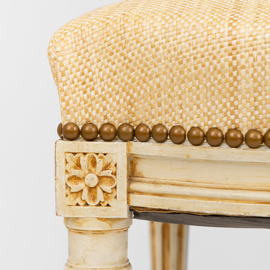 A Pair of Gustavian Style Painted Stools