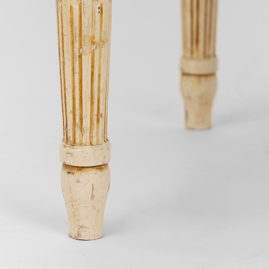 A Pair of Gustavian Style Painted Stools