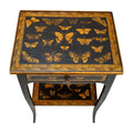 A Pair of Hand-Painted Gilt and Lacquered Side Tables
