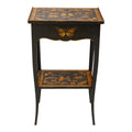 A Pair of Hand-Painted Gilt and Lacquered Side Tables