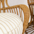 A Pair of Italian Peacock Chairs by Bonacina
