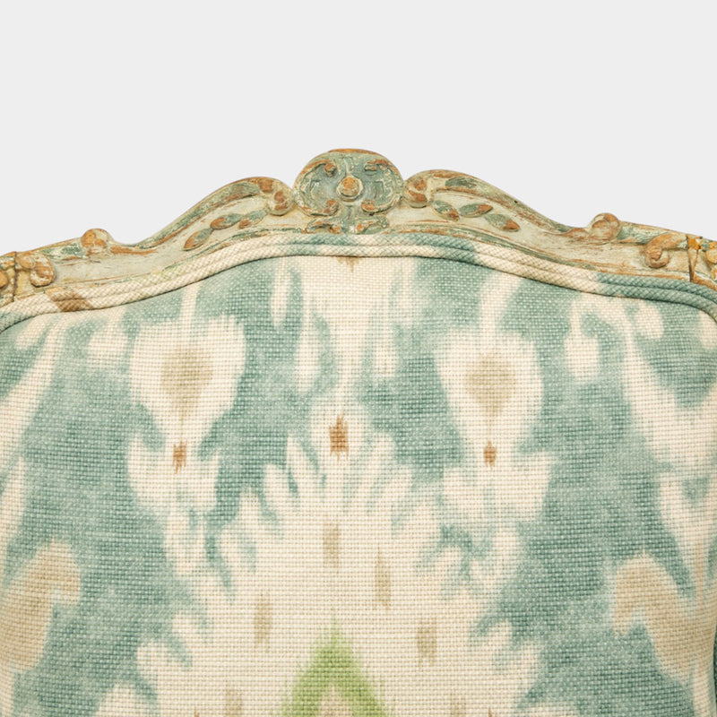 A Pair of Louis XV Style Painted and Carved Side Chairs