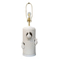 A Pair of Vintage Glazed Bird Nest Table Lamps