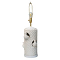 A Pair of Vintage Glazed Bird Nest Table Lamps