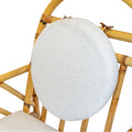 A Pair of Vintage Rattan Armchairs with Arched Backs