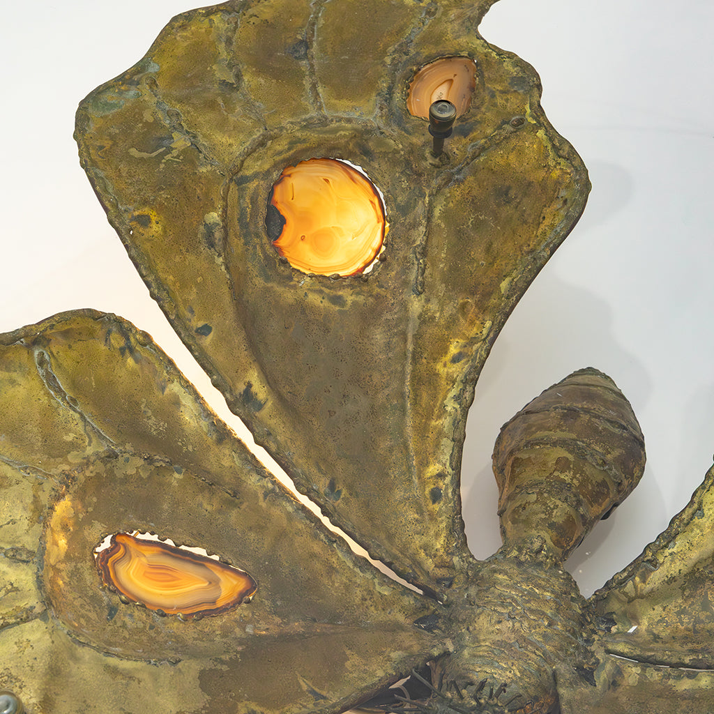 A Rare Papillion Illuminated Sculptural Coffee Table by Jacques Duval-Brasseur