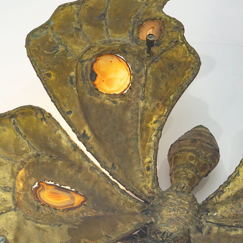 A Rare Papillion Illuminated Sculptural Coffee Table by Jacques Duval-Brasseur