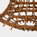 A Rattan Bell-Shaped Floor Lamp