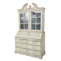 An 18th-Century Cream White Painted Gustavian Secretary Cabinet