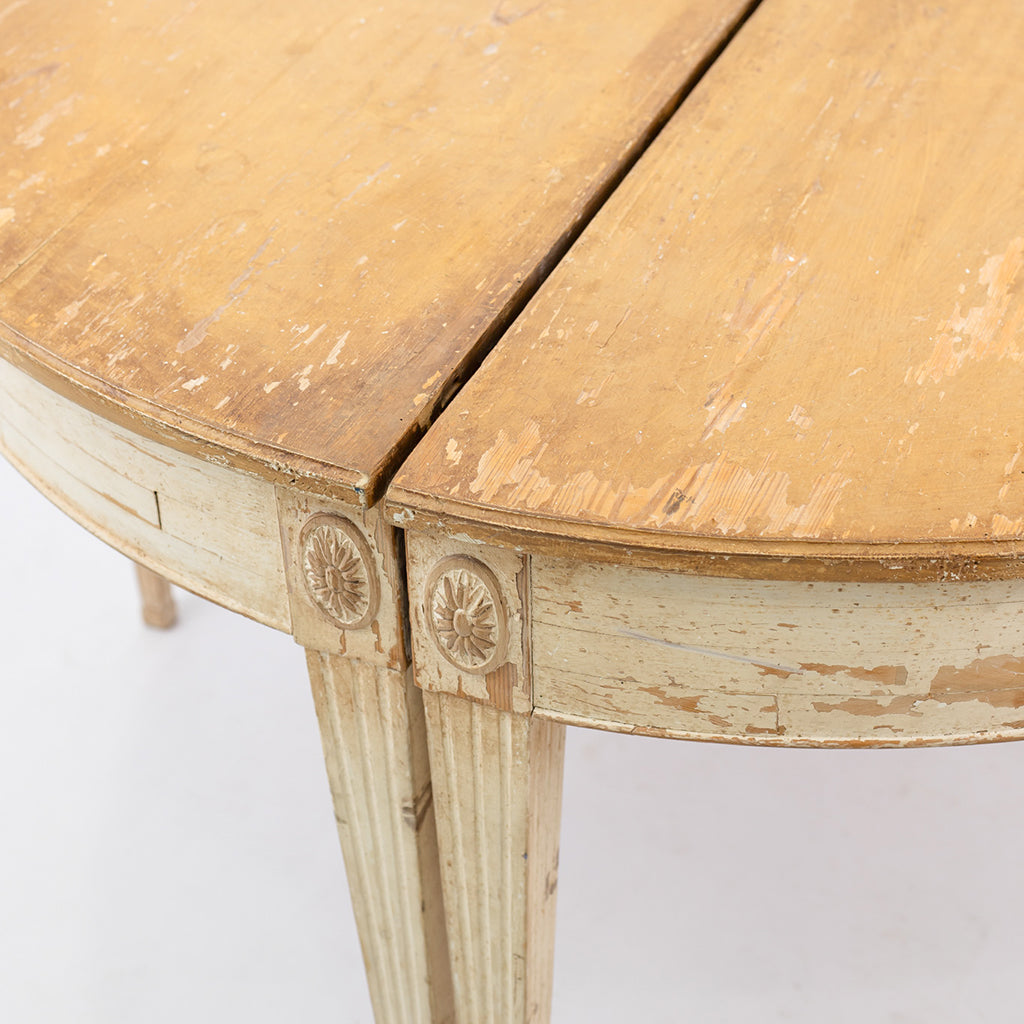 A Pair of George III Demilune Side Tables