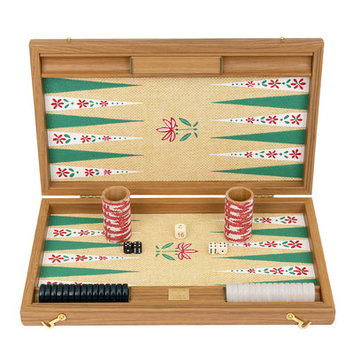 Casa Branca x Nine Fair Poinsettia Backgammon Board