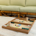 Casa Branca x Nine Fair Faux Bois Floral Backgammon Board