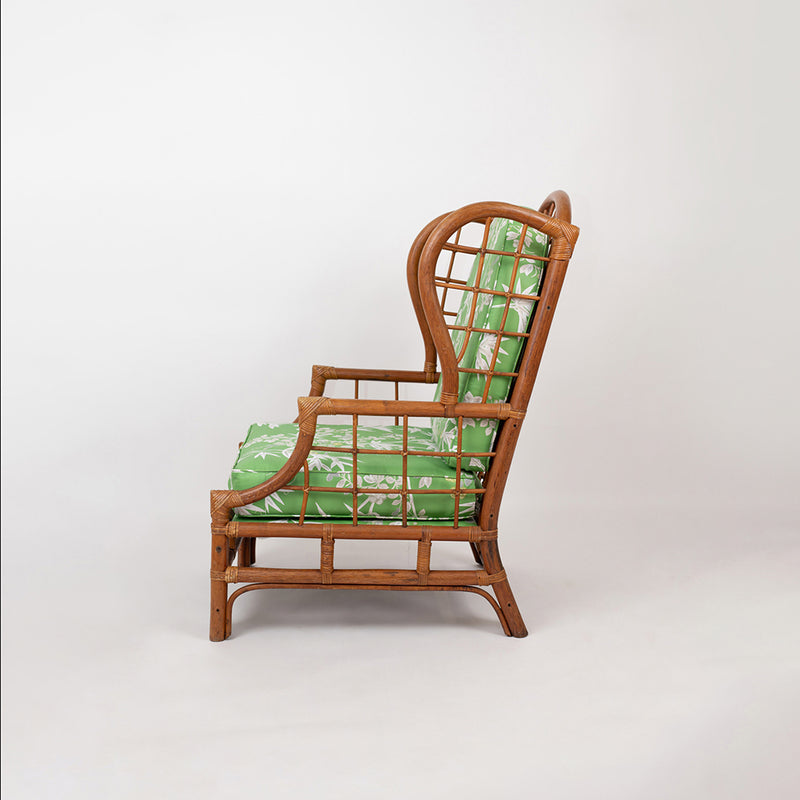 Bamboo Wingback Chair