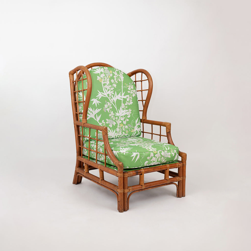 Bamboo Wingback Chair