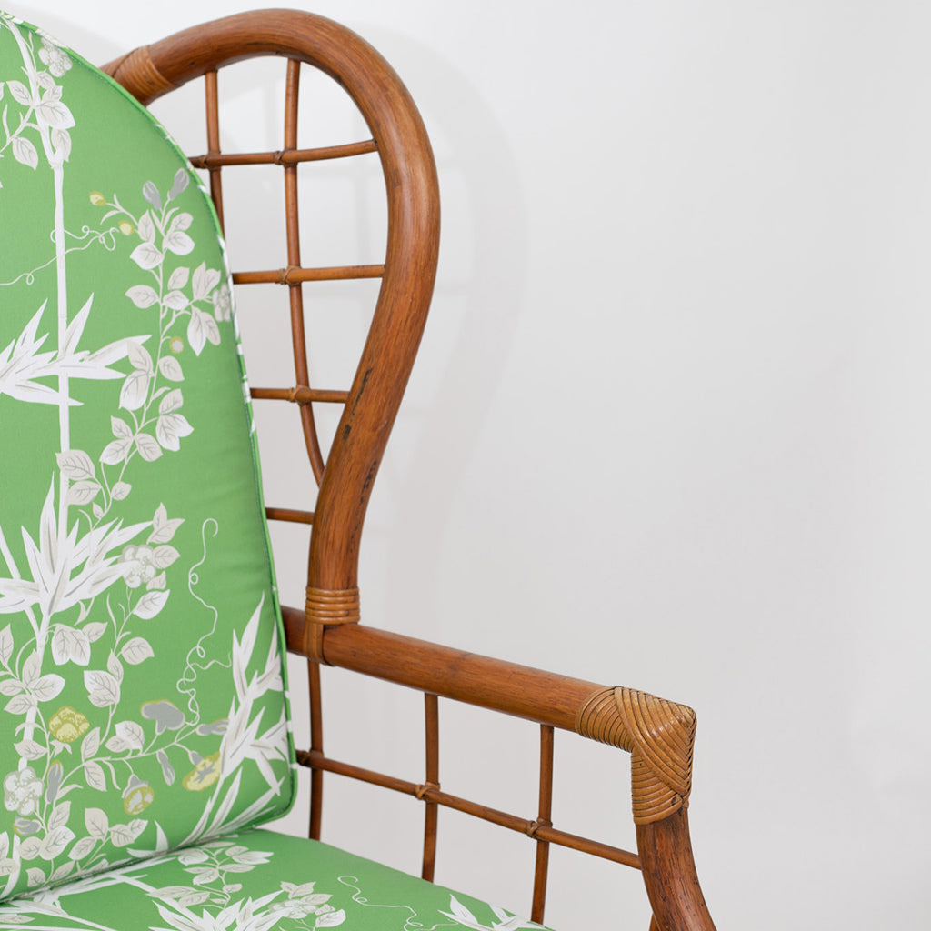Bamboo Wingback Chair